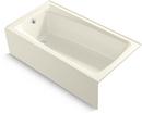 KOHLER Biscuit 60 x 32 in. Soaker Alcove Bathtub Left Drain 