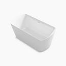 KOHLER White 59 x 24 in. Freestanding Bathtub Center Drain 