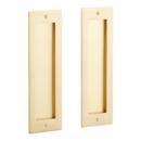 ELONGATED POPOUT BRASS POCKET DOOR PULL PASS SATIN BRASS 