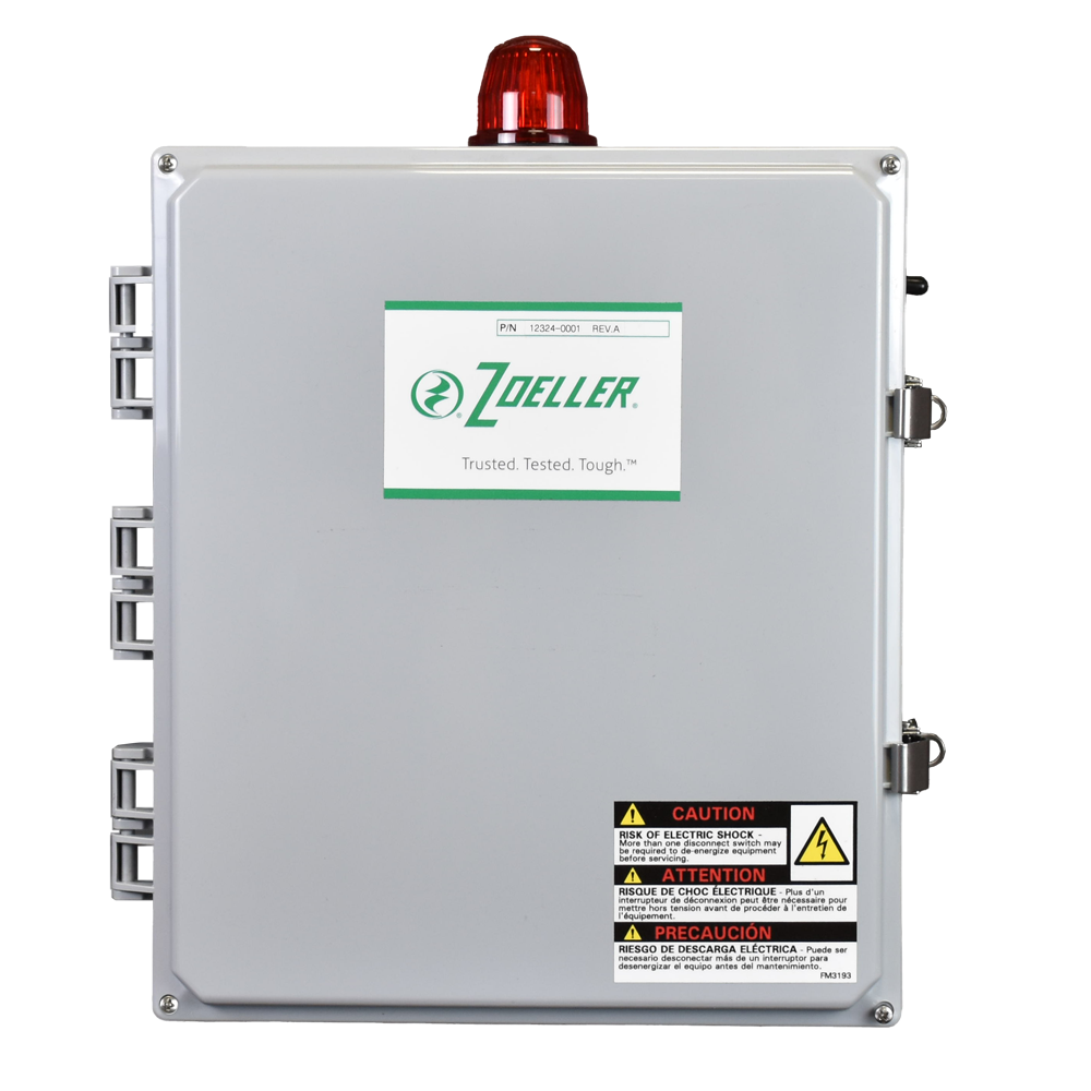 Zoeller Pump Co Grey Polycarbonate Pump Control Panel 