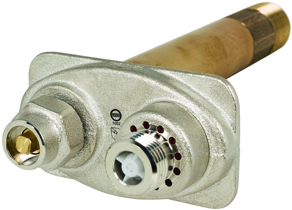 PRIER Products Satin Nickel Plated Heavy Commercial Wall Hydrant 