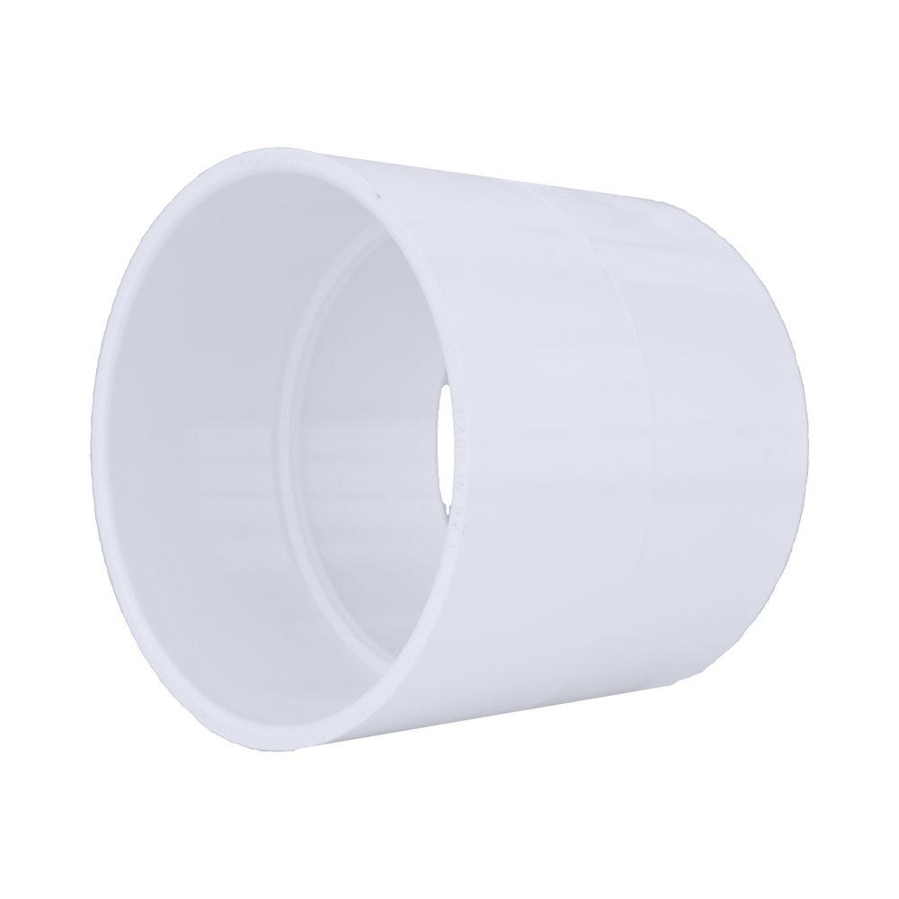 White PVC DWV Coupling 