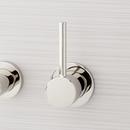 Single Handle Wall Mount Bathroom Sink Faucet in Polished Nickel 