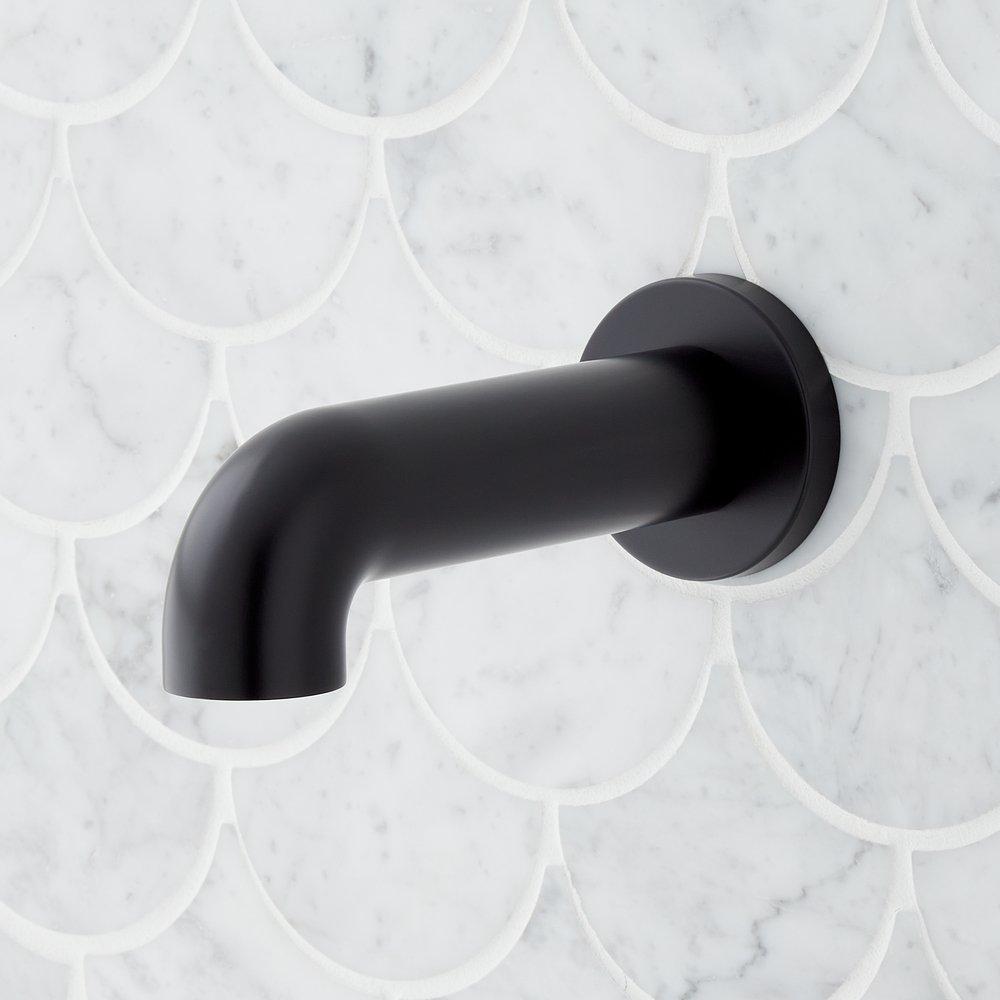 Tub Spout in Matte Black image number 1