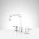 Signature Hardware Matte Black Two Handle Widespread Bathroom Sink Faucet 