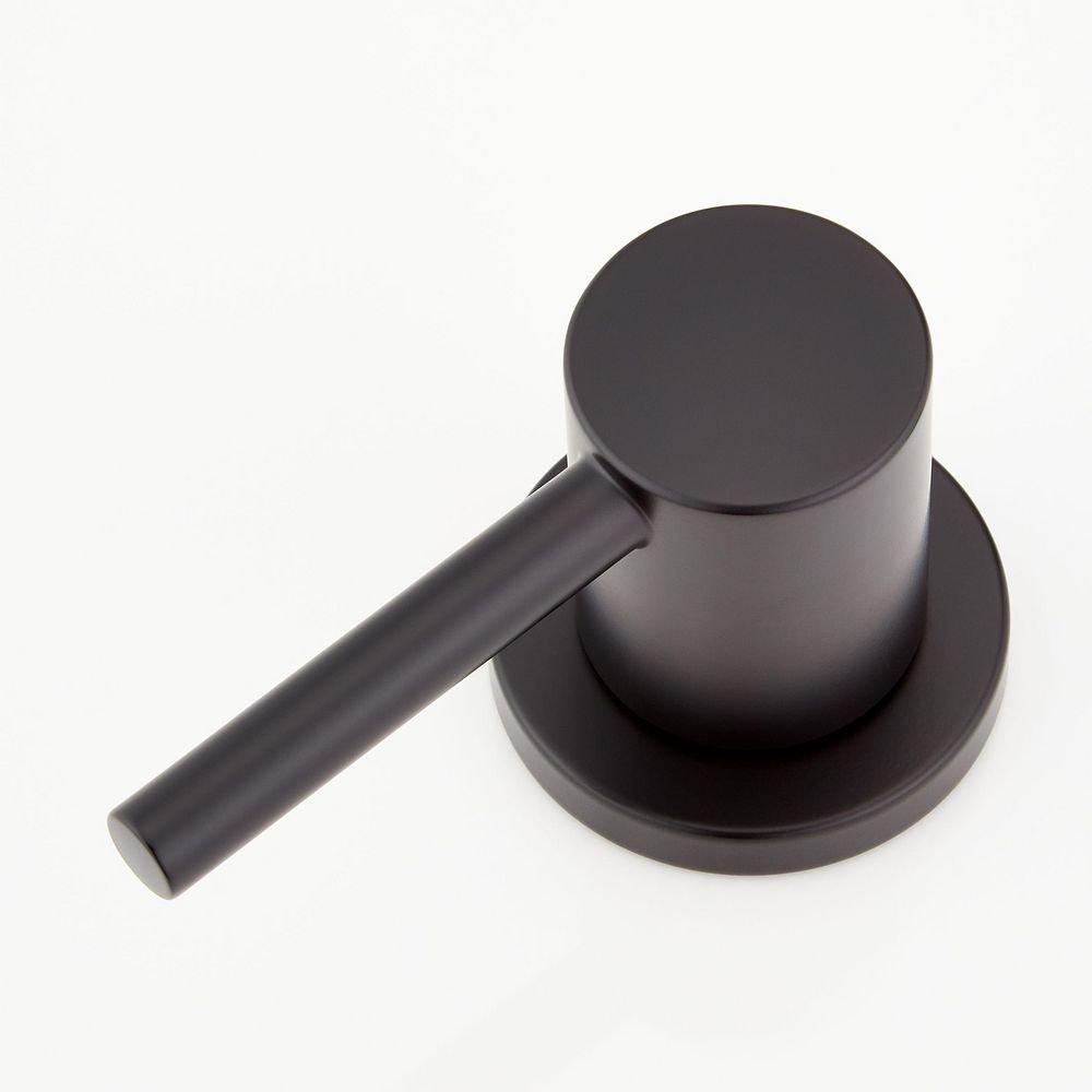 Signature Hardware Matte Black Two Handle Widespread Bathroom Sink Faucet 