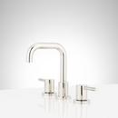 Signature Hardware Matte Black Two Handle Widespread Bathroom Sink Faucet 
