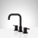 Signature Hardware Matte Black Two Handle Widespread Bathroom Sink Faucet 