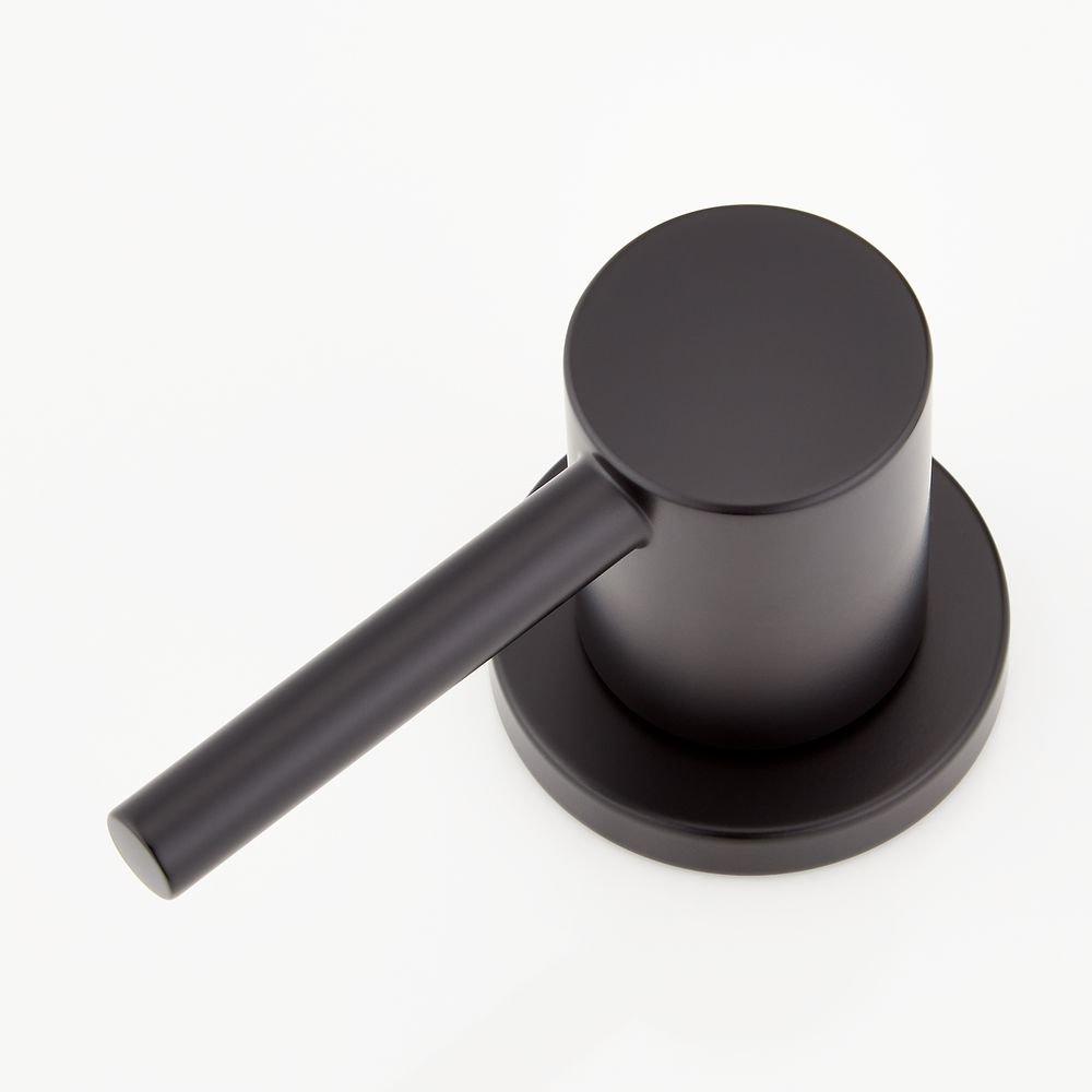 Signature Hardware Matte Black Two Handle Widespread Bathroom Sink Faucet 
