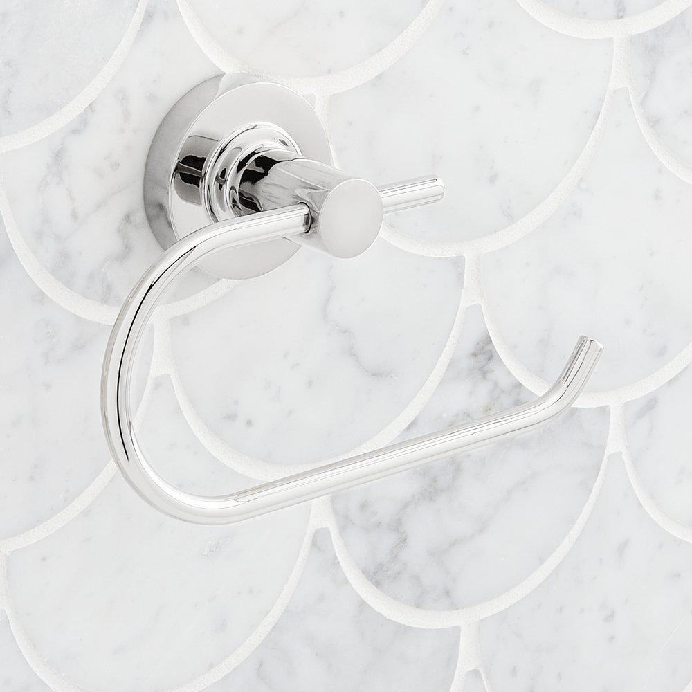 Signature Hardware Chrome Wall Mount Toilet Tissue Holder 