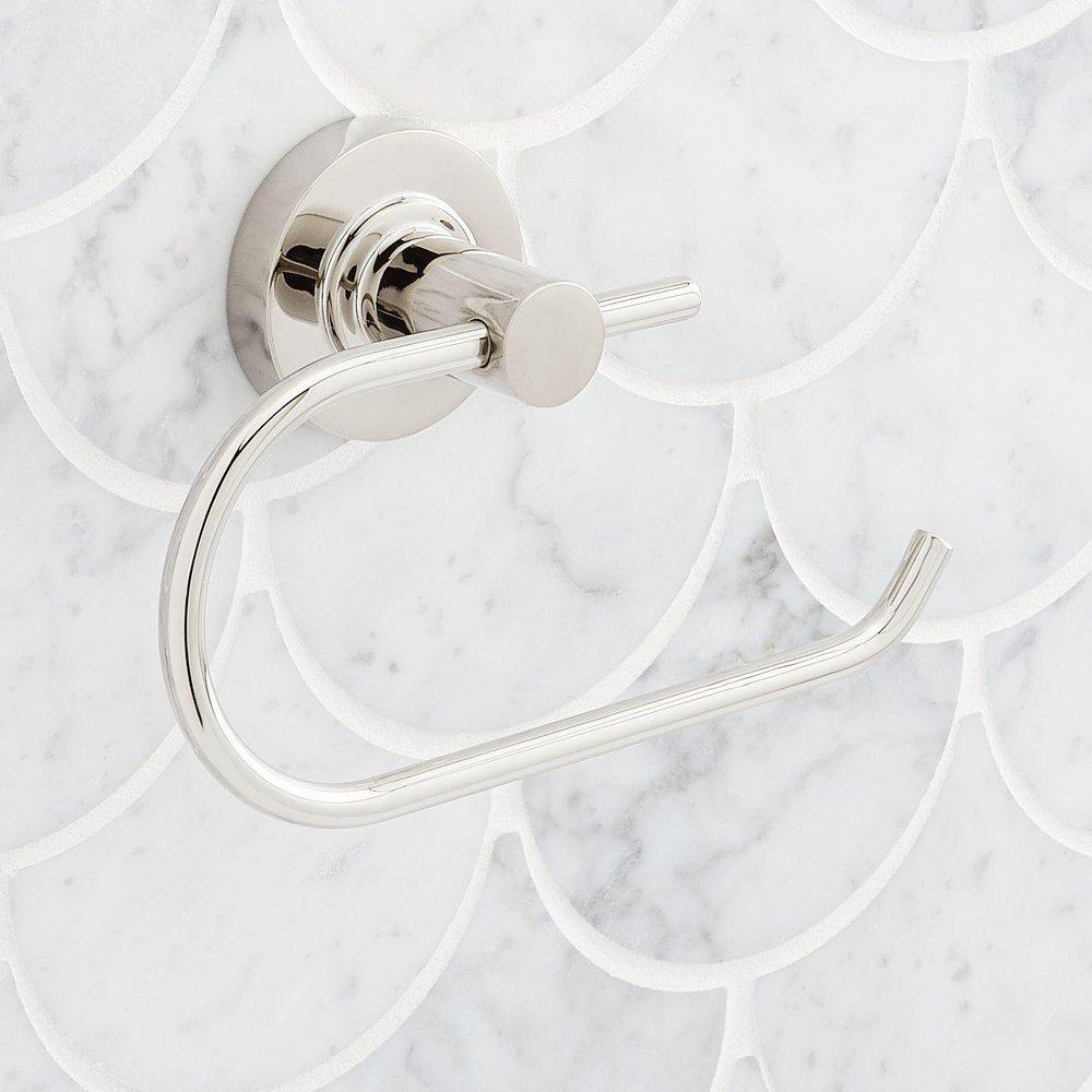 Signature Hardware Chrome Wall Mount Toilet Tissue Holder 