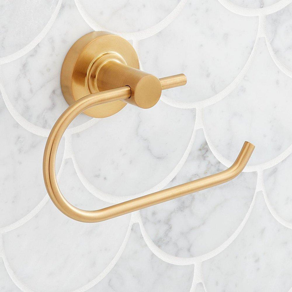 Signature Hardware Chrome Wall Mount Toilet Tissue Holder 
