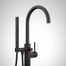 Signature Hardware Matte Black Single Handle Lever Floor Mount Filler 