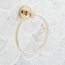 Signature Hardware Polished Brass Round Closed Towel Ring 