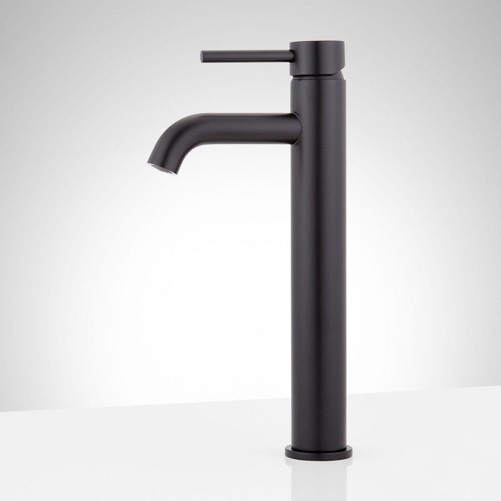 Single Handle Vessel Filler Bathroom Sink Faucet in Brushed Nickel 