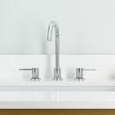 Two Handle Widespread Bathroom Sink Faucet in Polished Chrome 