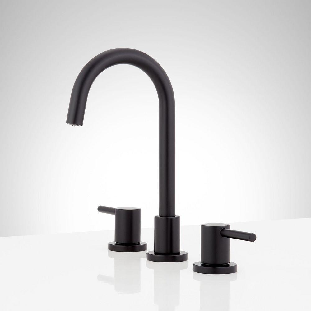 Signature Hardware Chrome Two Handle Widespread Bathroom Sink Faucet 