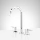 Signature Hardware Chrome Two Handle Widespread Bathroom Sink Faucet 