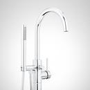 Single Handle Floor Mount Filler in Brushed Nickel 