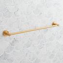 Signature Hardware Brushed Gold 18 in. Towel Bar 