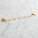 Signature Hardware Brushed Gold 18 in. Towel Bar 