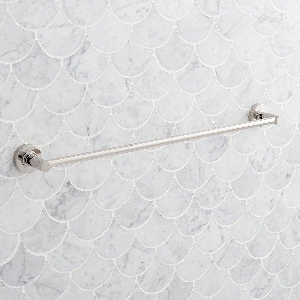 Signature Hardware Brushed Gold 18 in. Towel Bar 
