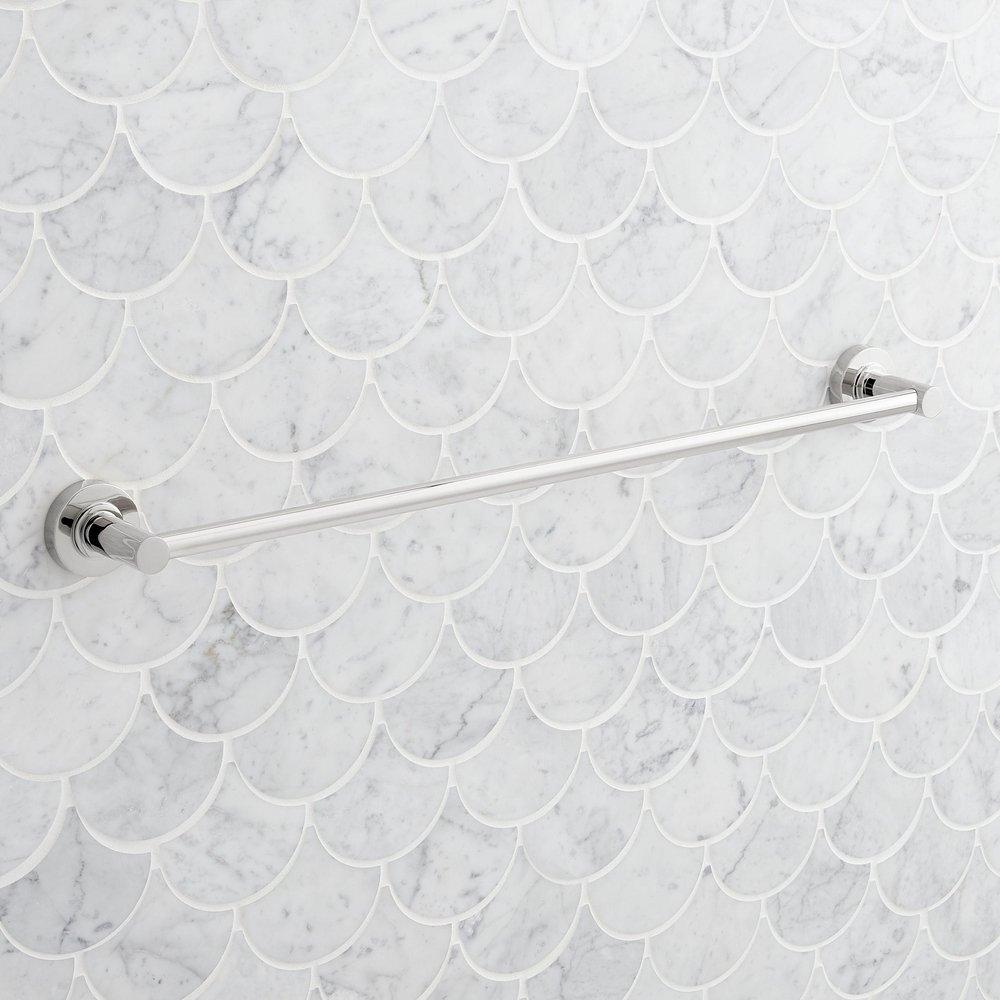 Signature Hardware Brushed Gold 18 in. Towel Bar 