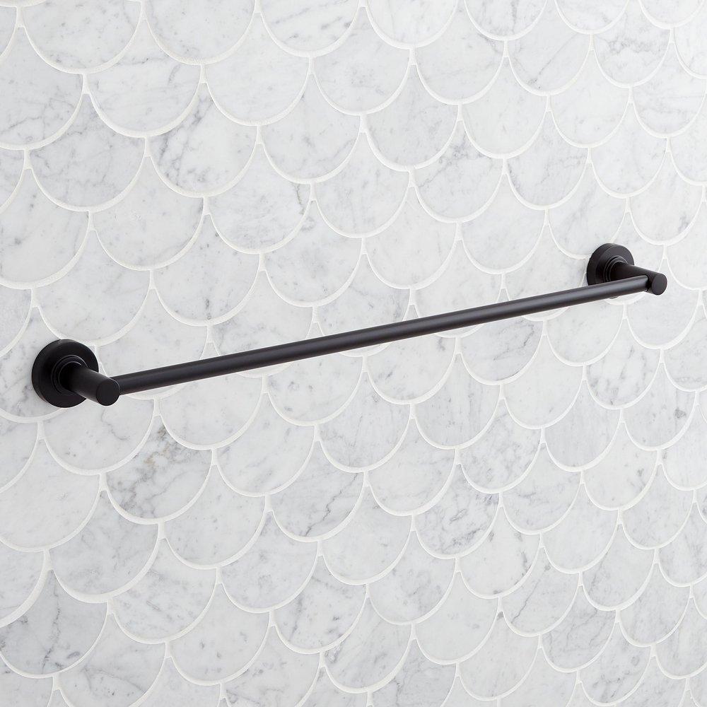 Signature Hardware Brushed Gold 18 in. Towel Bar 