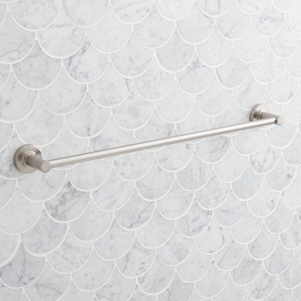 Signature Hardware Brushed Gold 18 in. Towel Bar 
