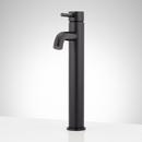 Single Handle Vessel Filler Bathroom Sink Faucet in Matte Black 
