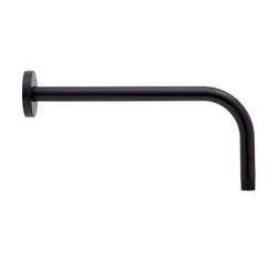 12 in. Shower Arm for Rain Shower with Escutcheon in Matte Black