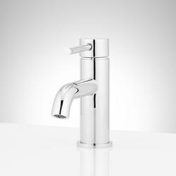Single Handle Monoblock Bathroom Sink Faucet in Polished Chrome