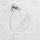 Signature Hardware Matte Black Round Closed Towel Ring 