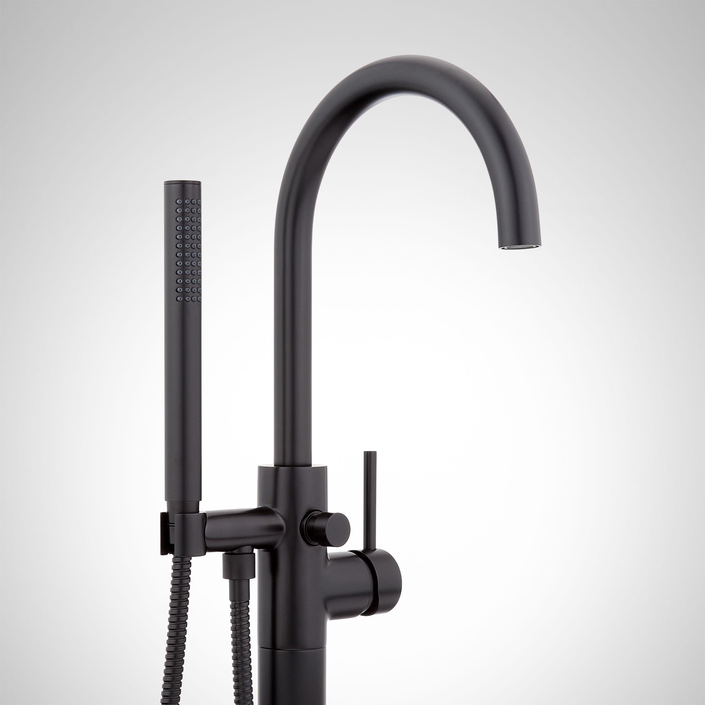 Signature Hardware Chrome Single Handle Lever Floor Mount Filler 