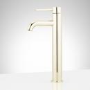 Single Handle Vessel Filler Bathroom Sink Faucet in Polished Brass 
