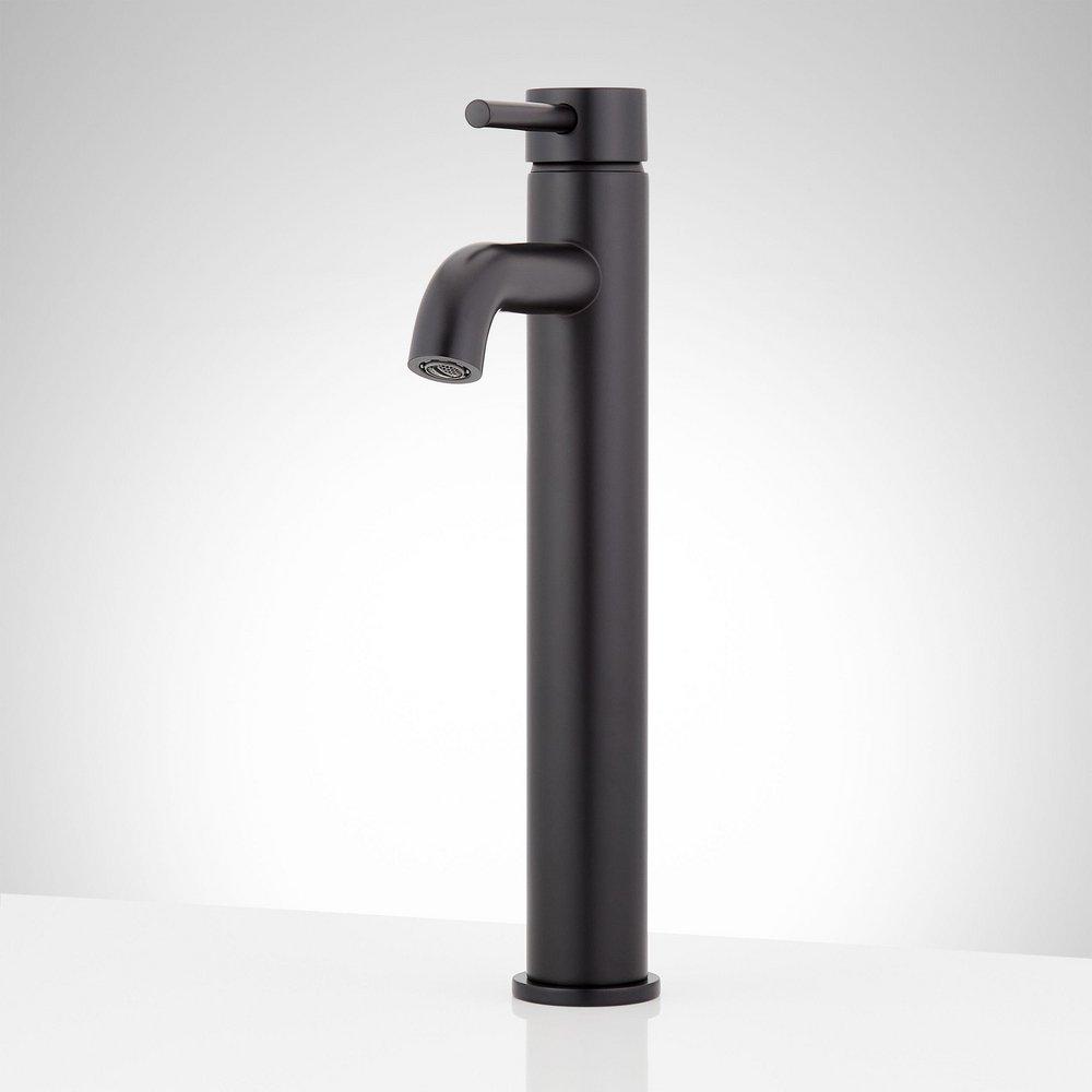 Signature Hardware Polished Nickel Single Handle Vessel Filler Bathroom Sink Faucet 