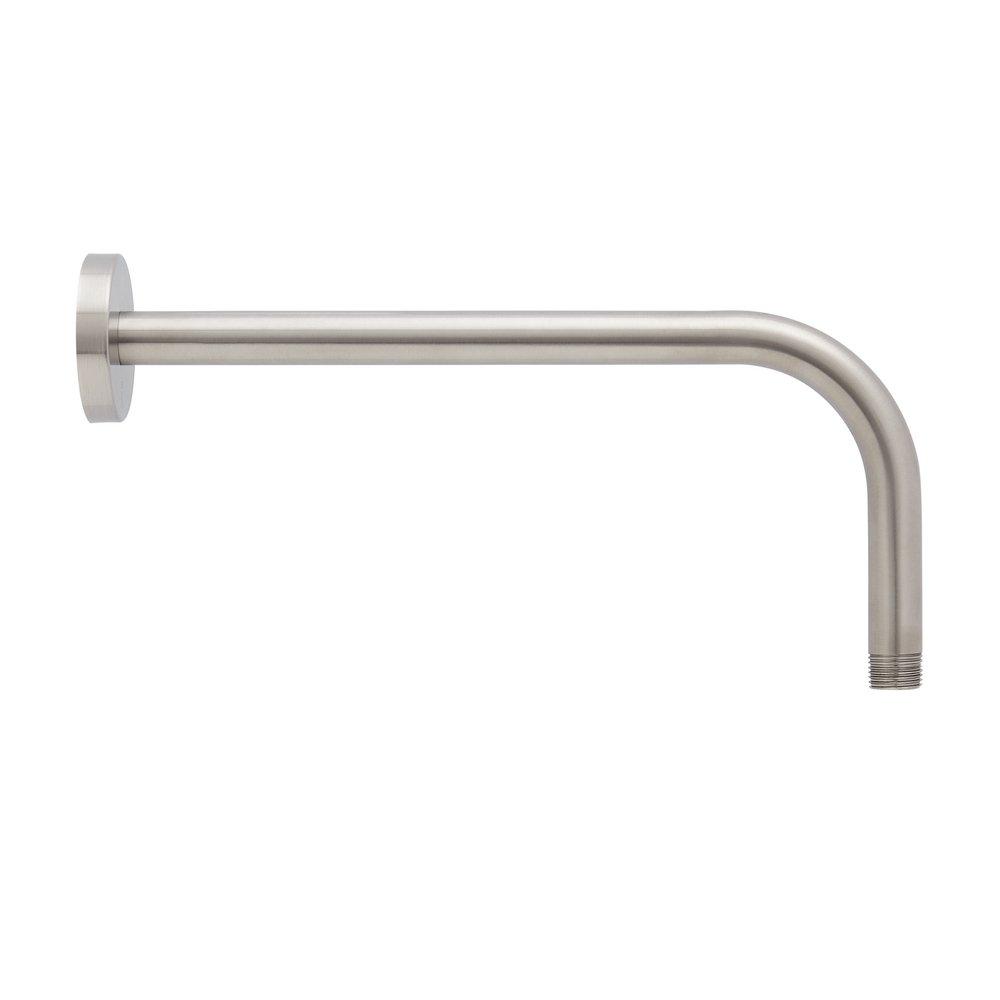 12 3/8 in. Shower Arm for Rain Shower with Escutcheon in Brushed Nickel 