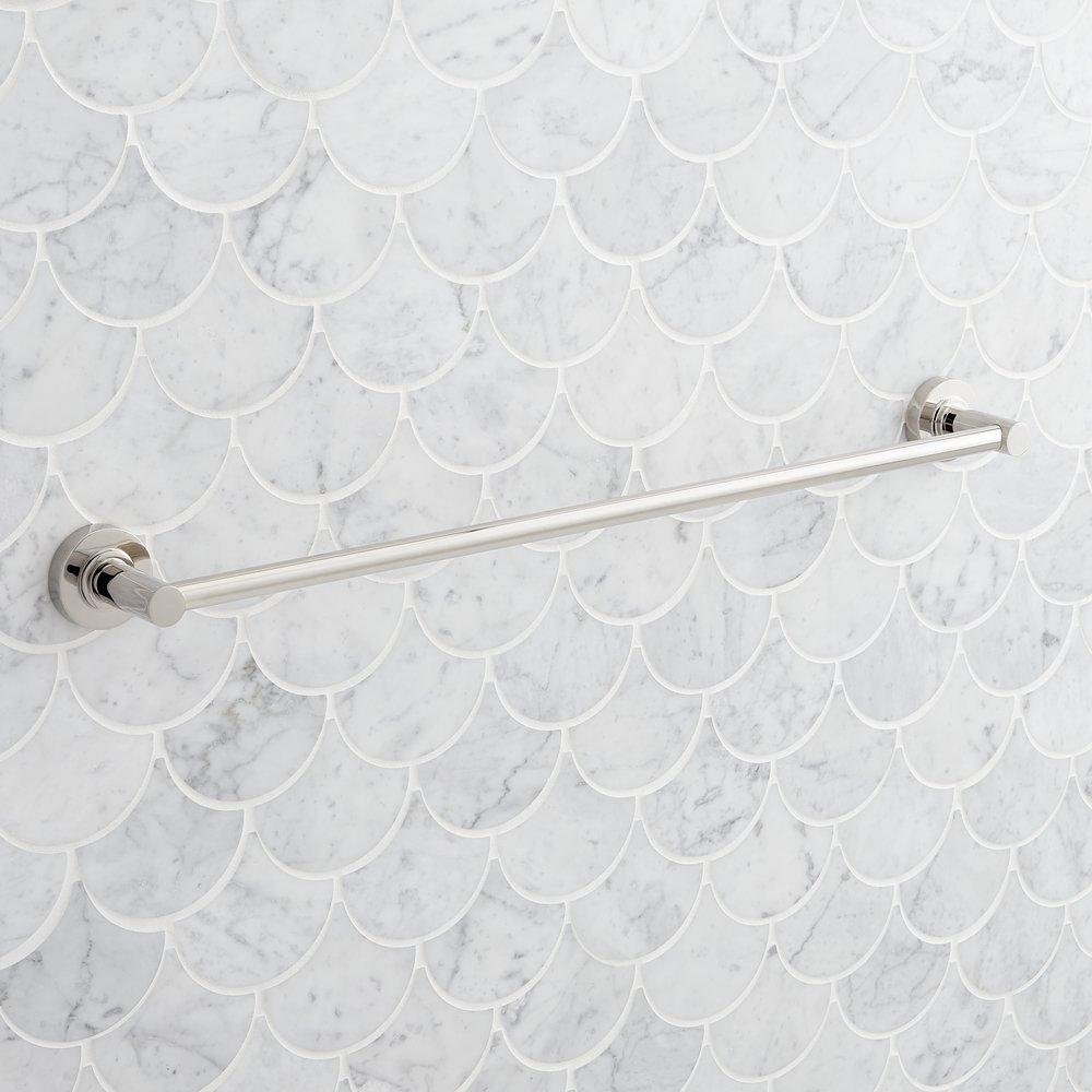 Signature Hardware Nickel 24 in. Towel Bar 