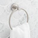 Round Closed Towel Ring in Brushed Nickel