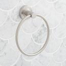 Signature Hardware Brushed Nickel Round Closed Towel Ring 