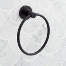 Signature Hardware Brushed Nickel Round Closed Towel Ring 