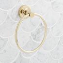 Signature Hardware Brushed Nickel Round Closed Towel Ring 