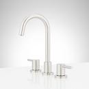Signature Hardware Brushed Gold Two Handle Widespread Bathroom Sink Faucet 