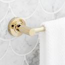 24 in. Towel Bar in Polished Brass 