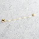 Signature Hardware Polished Brass 24 in. Towel Bar 