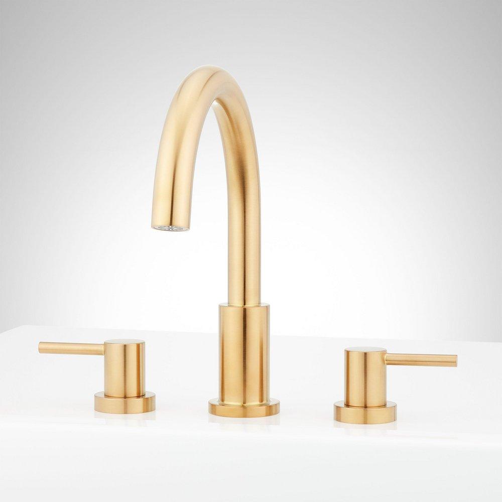 Two Handle Roman Tub Faucet in Brushed Gold (Trim Only) 