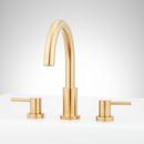 Two Handle Roman Tub Filler Faucet in Brushed Gold (Trim Only)