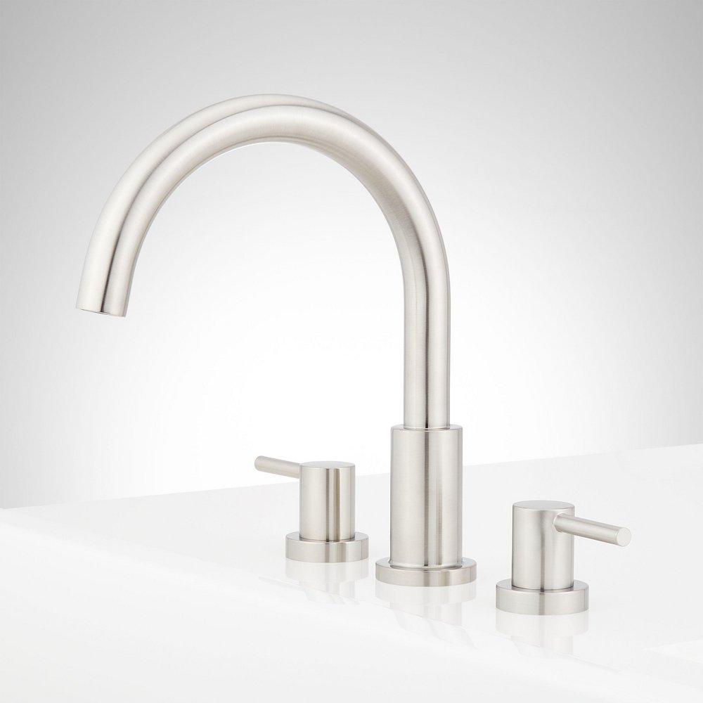 Signature Hardware Brushed Gold Two Handle Roman Tub Filler Faucet (Trim Only) 