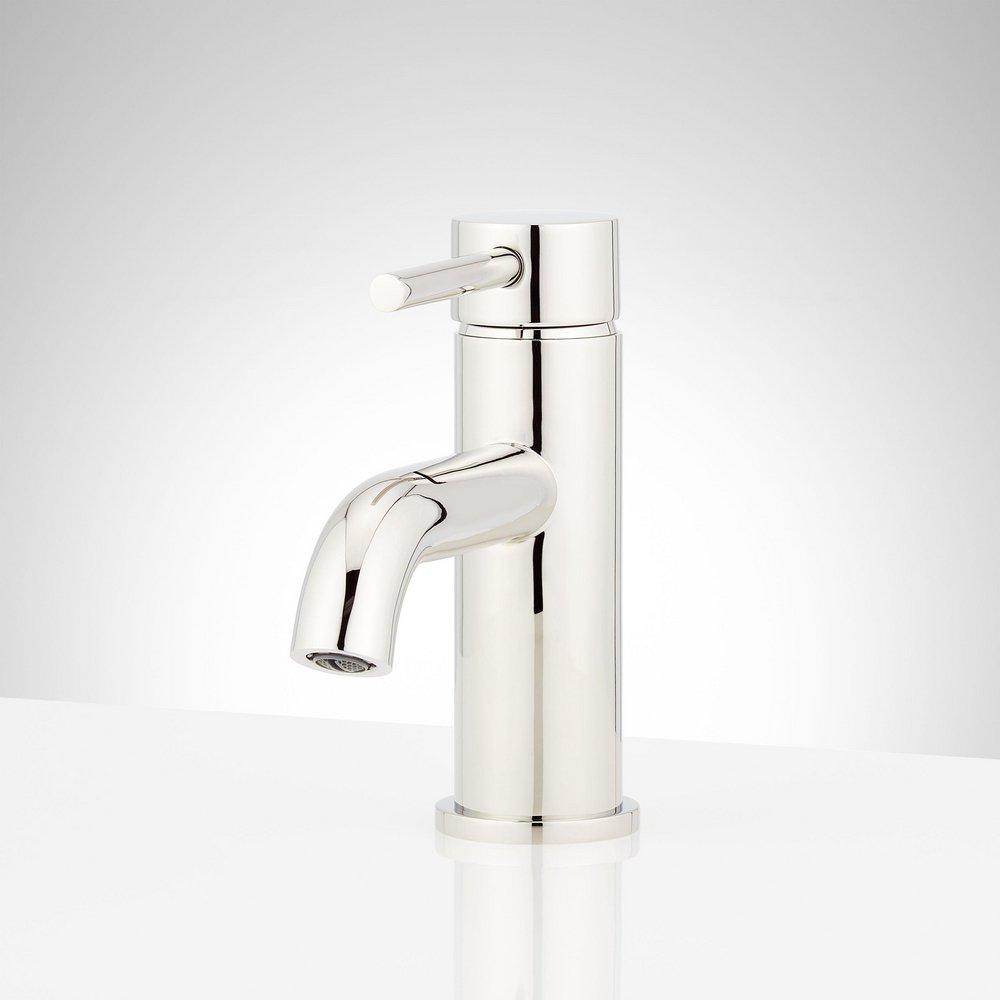 Single Handle Bathroom Sink Faucet in Polished Nickel 