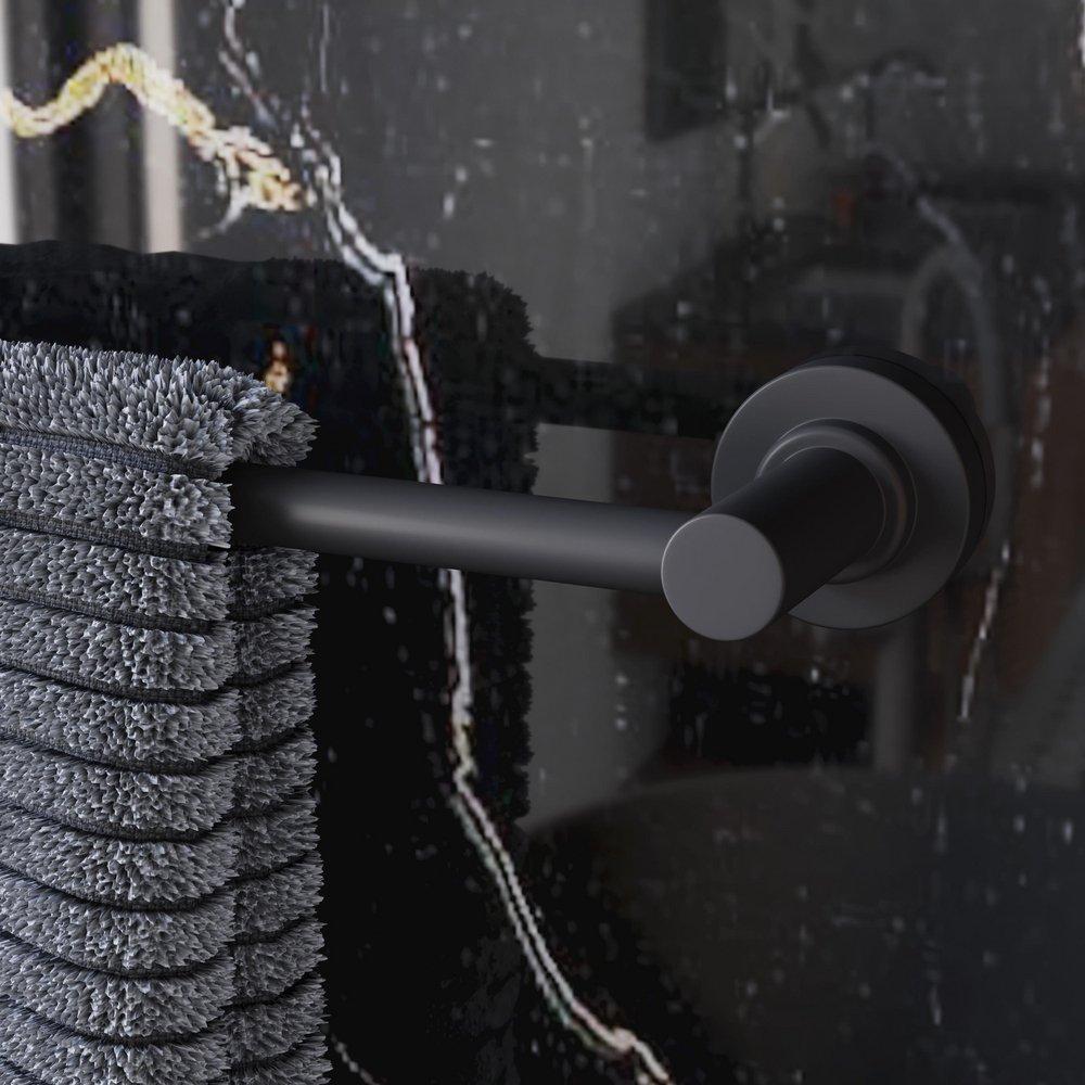 Signature Hardware Matte Black 24 in. Towel Bar 